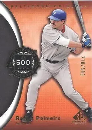 2004 SP Game Used Patch #61 - Rafael Palmeiro - Baltimore Orioles