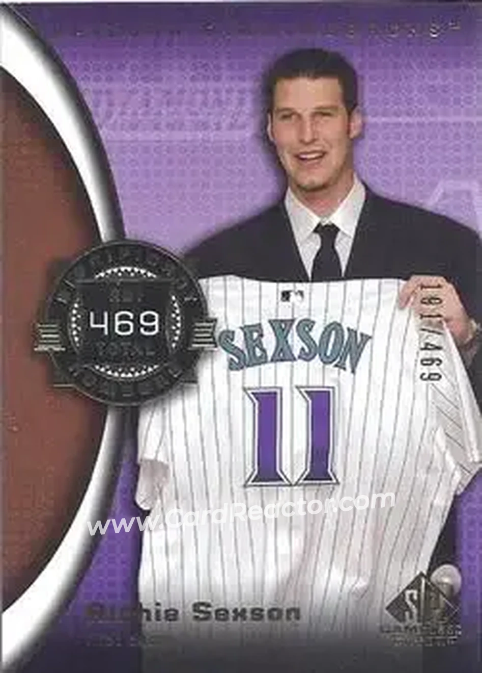 2004 SP Game Used Patch #65 - Richie Sexson - Arizona Diamondbacks - Front