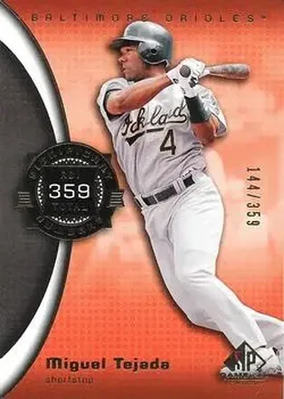 2004 SP Game Used Patch #74 - Miguel Tejada - Baltimore Orioles