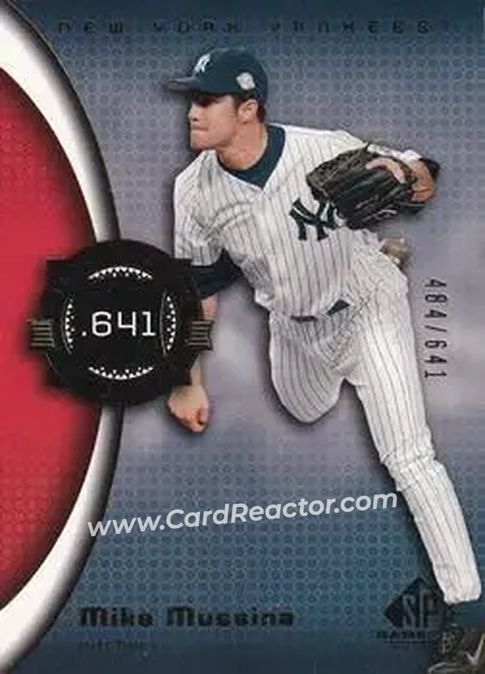 2004 SP Game Used Patch #78 - Mike Mussina - New York Yankees - Front