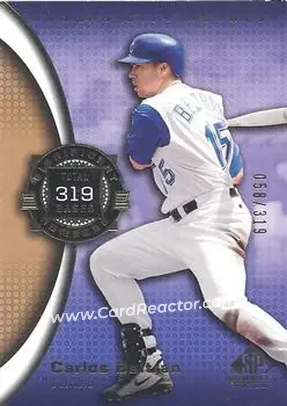 2004 SP Game Used Patch #84 - Carlos Beltran - Kansas City Royals - Front
