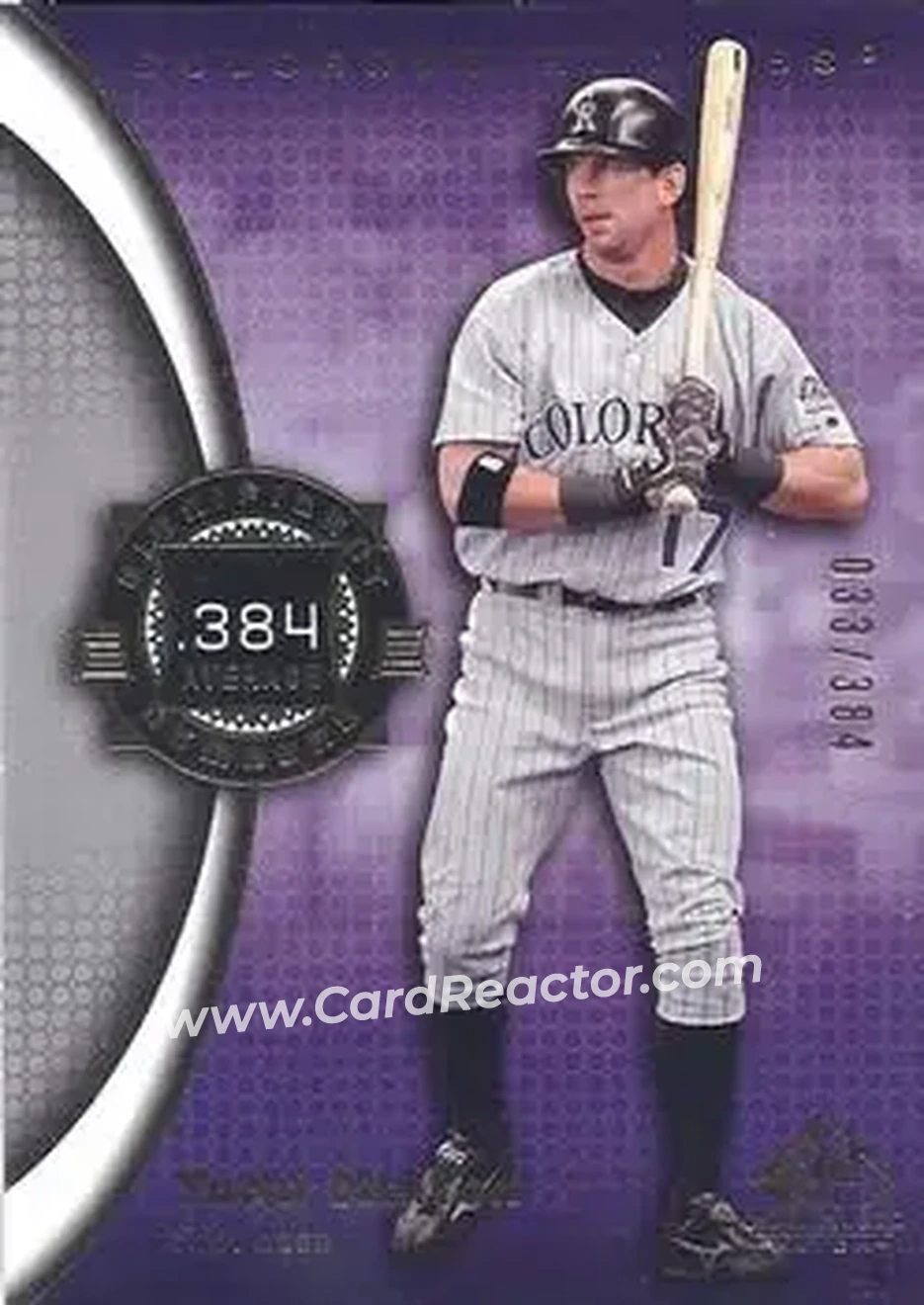 2004 SP Game Used Patch #85 - Todd Helton - Colorado Rockies - Front