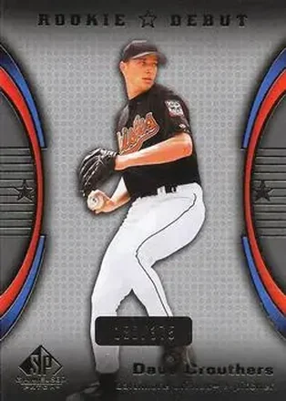 2004 SP Game Used Patch #93 - Dave Crouthers - Baltimore Orioles