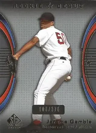2004 SP Game Used Patch #103 - Jerome Gamble - Boston Red Sox