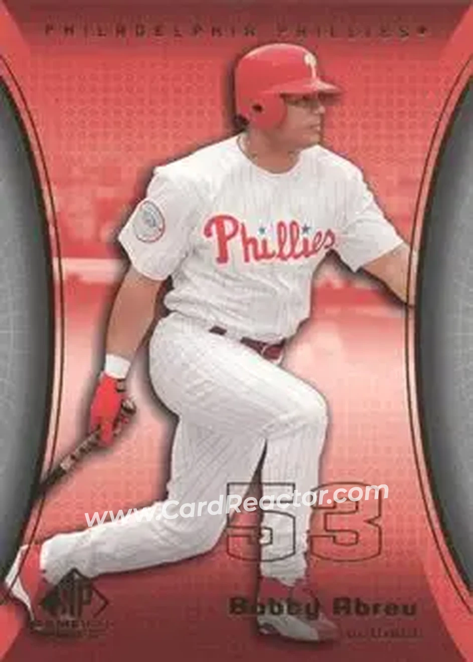 2004 SP Game Used Patch #30 - Bob Abreu - Philadelphia Phillies - Front