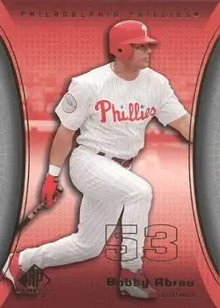 2004 SP Game Used Patch #30 - Bob Abreu - Philadelphia Phillies