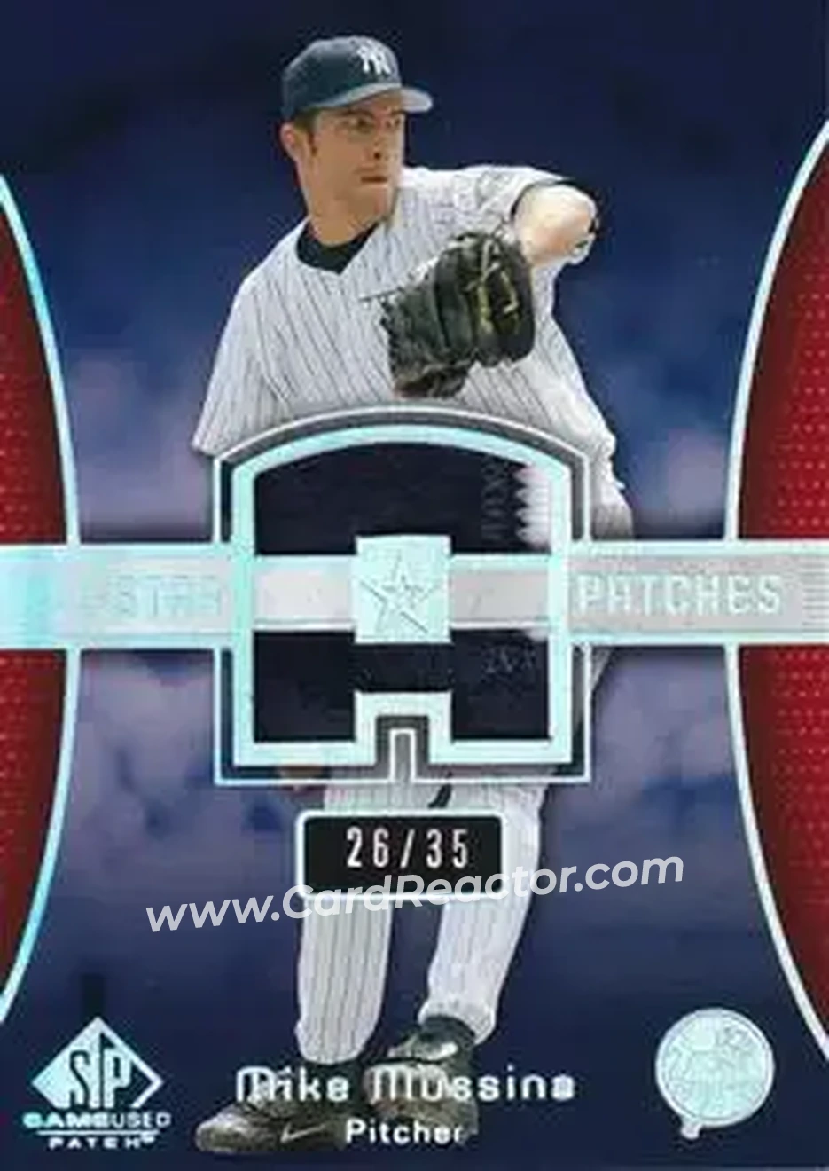 2004 SP Game Used Patch - All-Star Number #ASPJ-MM - Mike Mussina - New York Yankees - Front