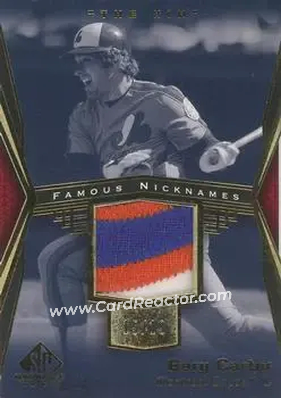 2004 SP Game Used Patch - Famous Nicknames #FN-GC - Gary Carter - Montreal Expos - Front
