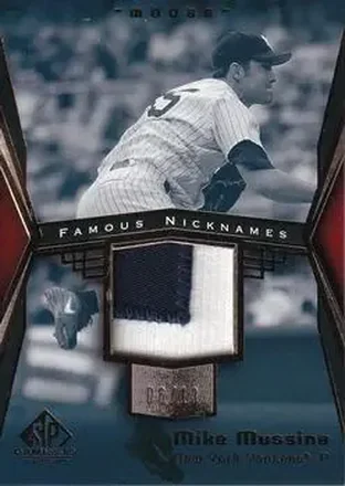 2004 SP Game Used Patch - Famous Nicknames #FN-MM - Mike Mussina - New York Yankees