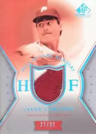 2004 SP Game Used Patch - HOF Numbers #HN-SC - Steve Carlton - Philadelphia Phillies