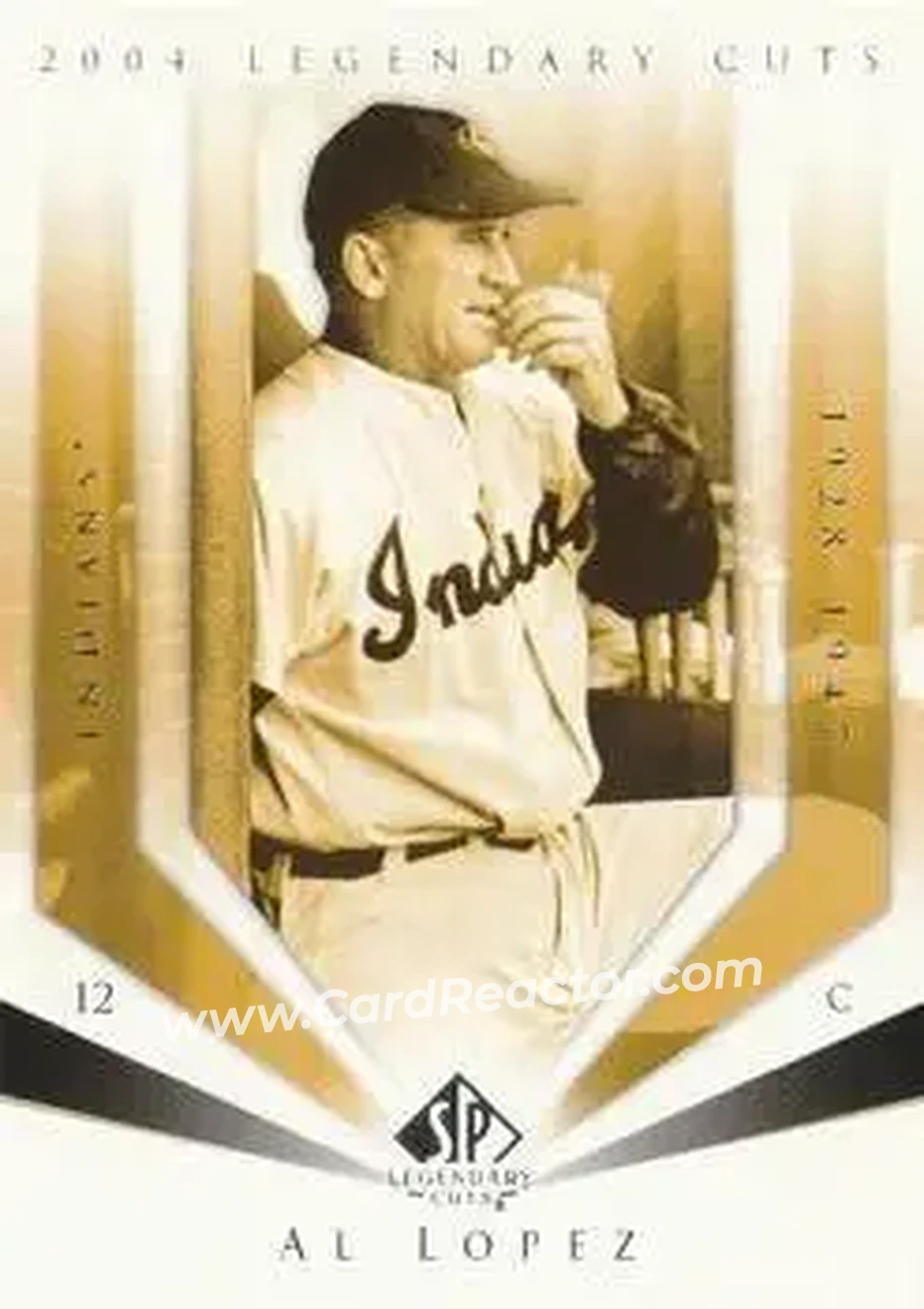 2004 SP Legendary Cuts #2 - Al Lopez - Cleveland Indians - Front