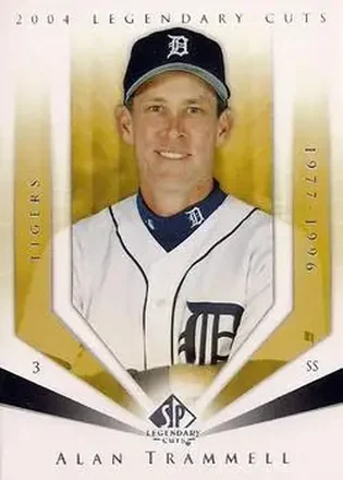 2004 SP Legendary Cuts #3 - Alan Trammell - Detroit Tigers