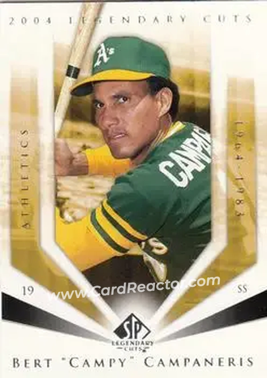2004 SP Legendary Cuts #6 - Bert Campaneris - Oakland Athletics - Front