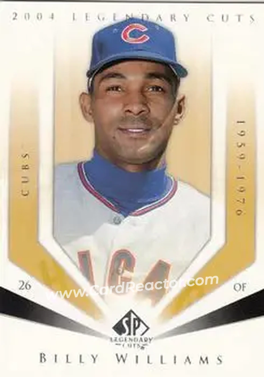 2004 SP Legendary Cuts #9 - Billy Williams - Chicago Cubs - Front