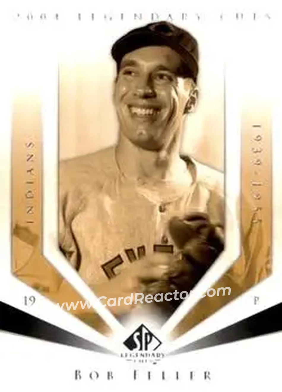 2004 SP Legendary Cuts #10 - Bob Feller - Cleveland Indians - Front