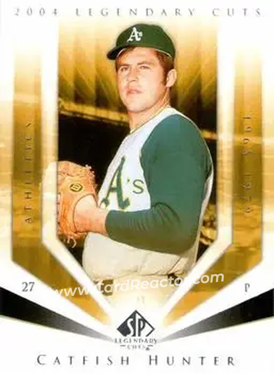 2004 SP Legendary Cuts #18 - Jim Hunter - Oakland Athletics - Front