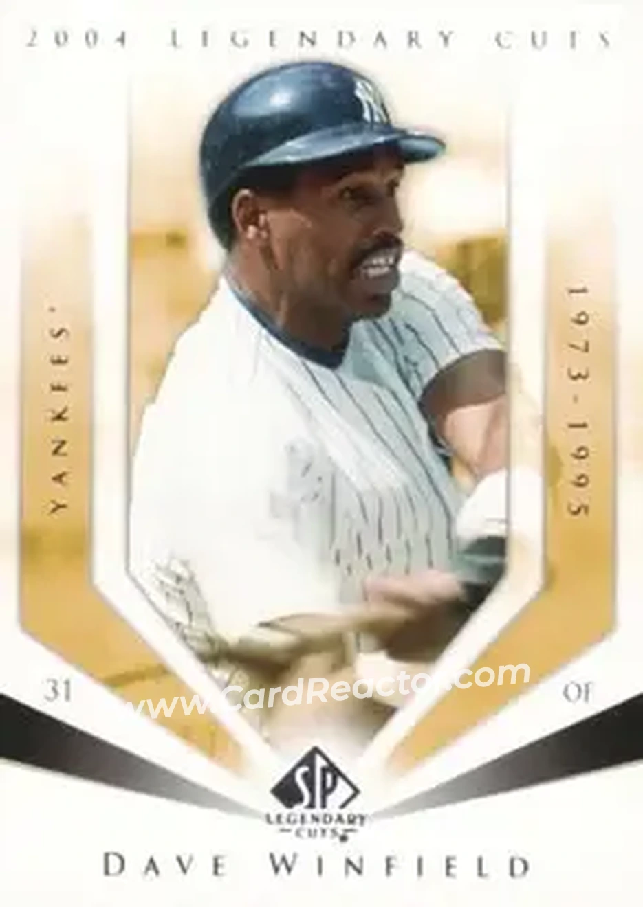 2004 SP Legendary Cuts #22 - Dave Winfield - New York Yankees - Front