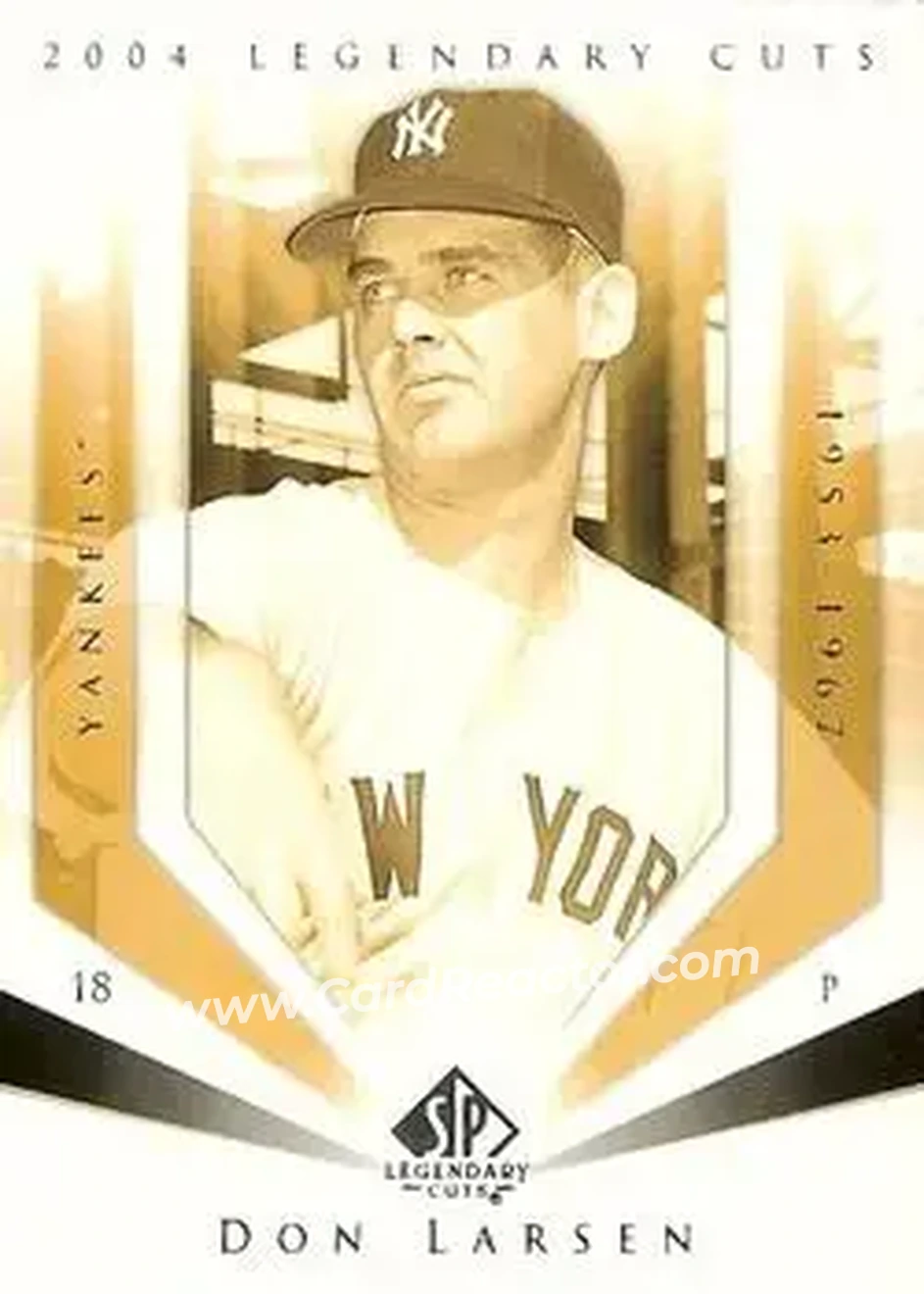 2004 SP Legendary Cuts #26 - Don Larsen - New York Yankees - Front