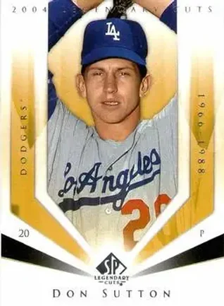 2004 SP Legendary Cuts #28 - Don Sutton - Los Angeles Dodgers