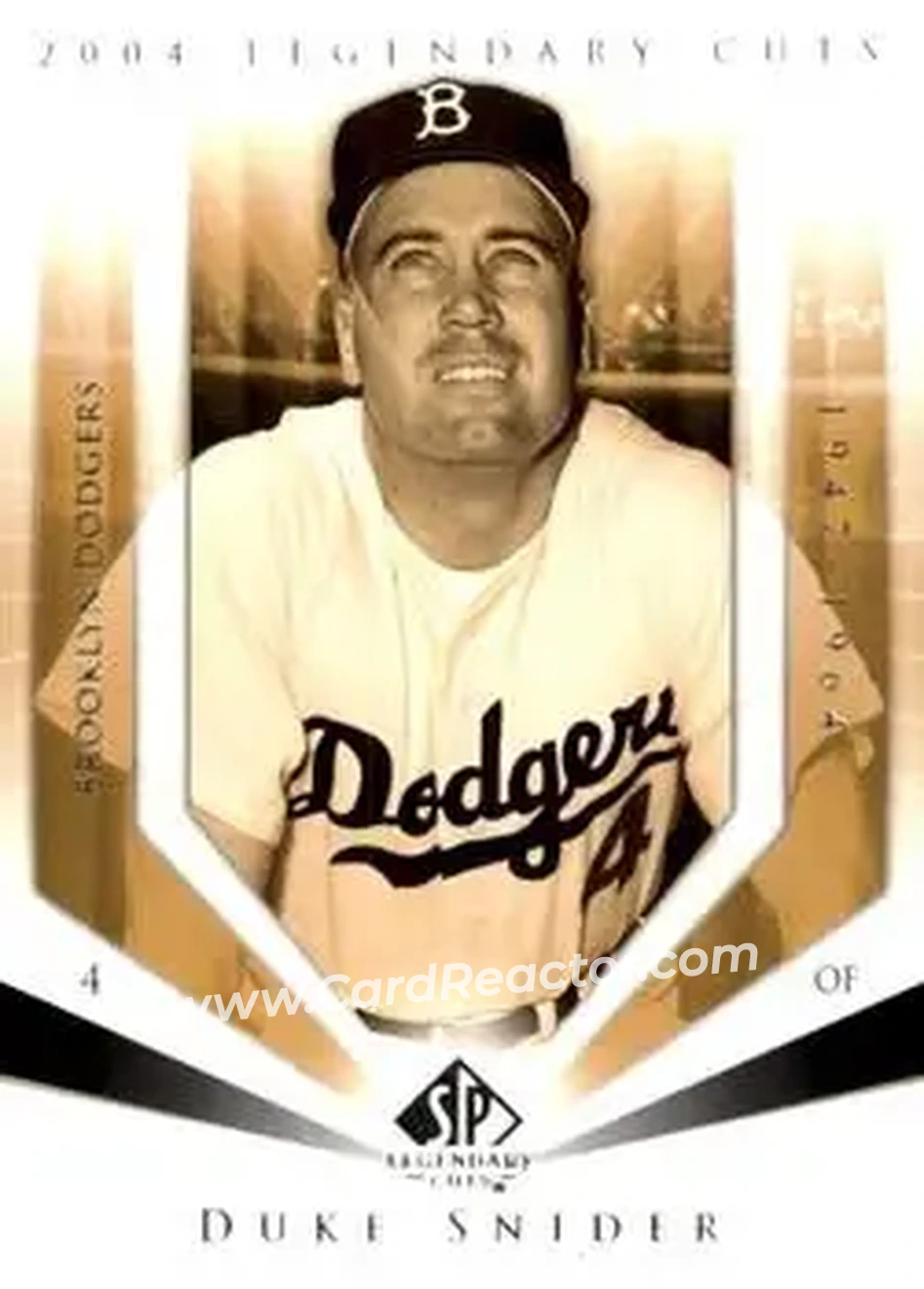 2004 SP Legendary Cuts #29 - Edwin "Duke" Snider - Brooklyn Dodgers - Front