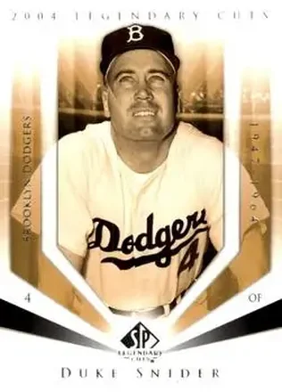 2004 SP Legendary Cuts #29 - Edwin "Duke" Snider - Brooklyn Dodgers