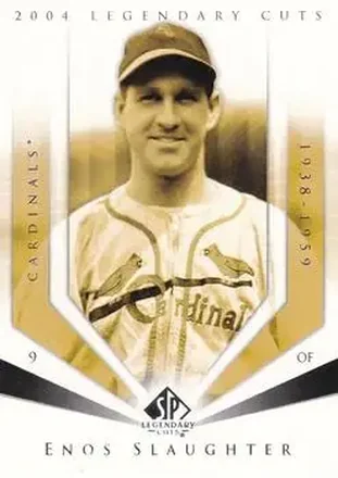 2004 SP Legendary Cuts #36 - Enos Slaughter - St. Louis Cardinals