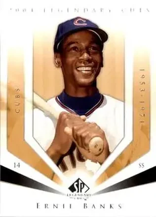 2004 SP Legendary Cuts #37 - Ernie Banks - Chicago Cubs