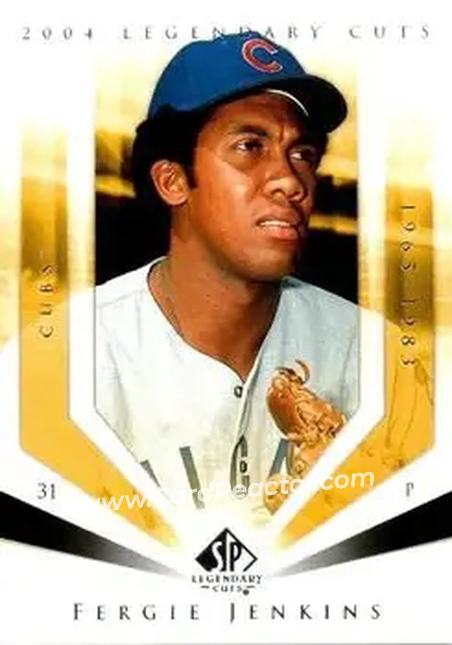 2004 SP Legendary Cuts #38 - Ferguson Jenkins - Chicago Cubs - Front