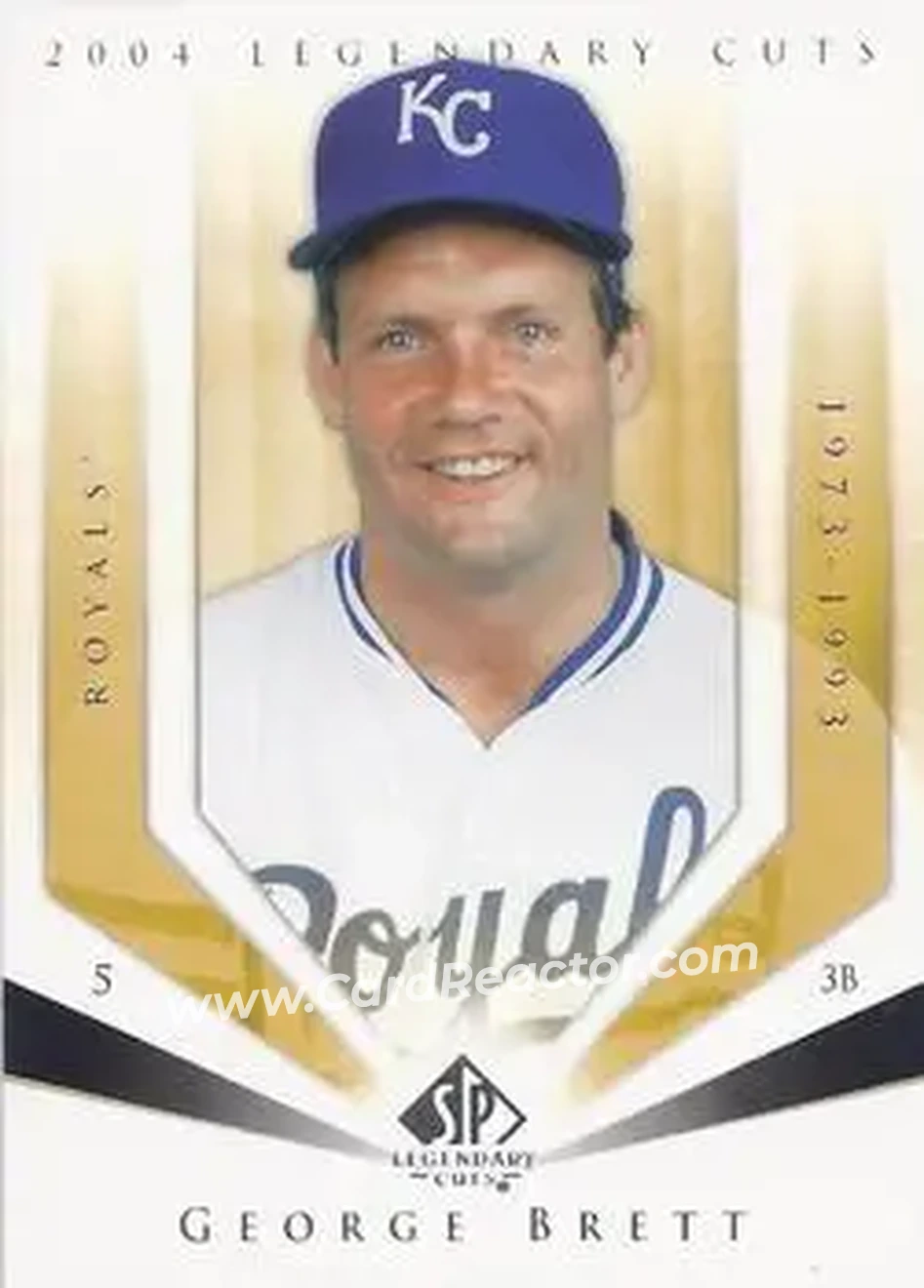 2004 SP Legendary Cuts #43 - George Brett - Kansas City Royals - Front