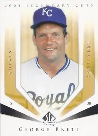 2004 SP Legendary Cuts #43 - George Brett - Kansas City Royals