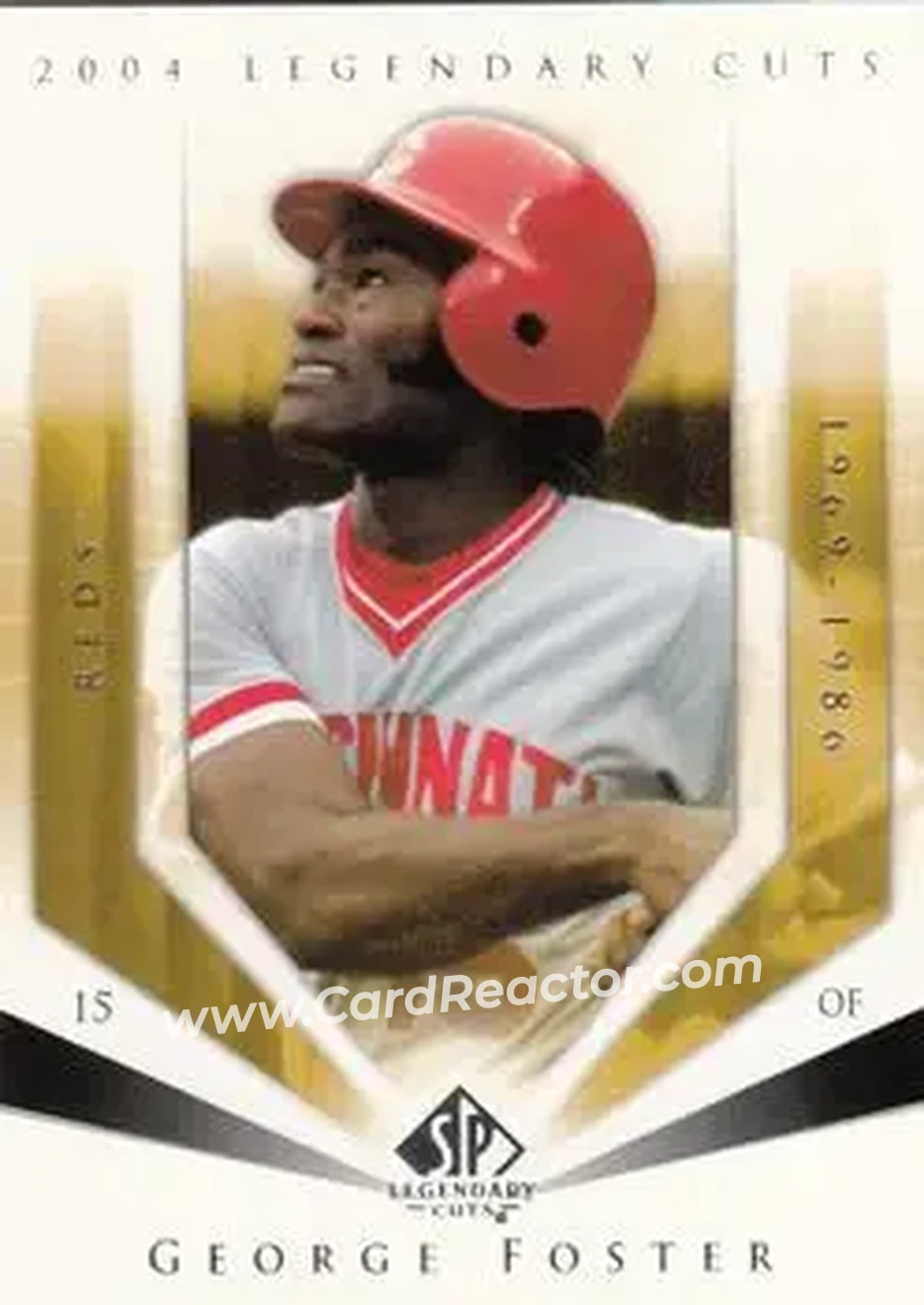 2004 SP Legendary Cuts #44 - George Foster - Cincinnati Reds - Front