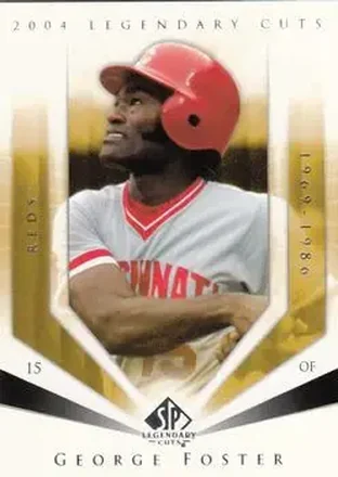 2004 SP Legendary Cuts #44 - George Foster - Cincinnati Reds