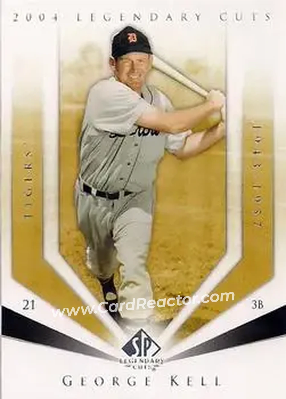 2004 SP Legendary Cuts #45 - George Kell - Detroit Tigers - Front