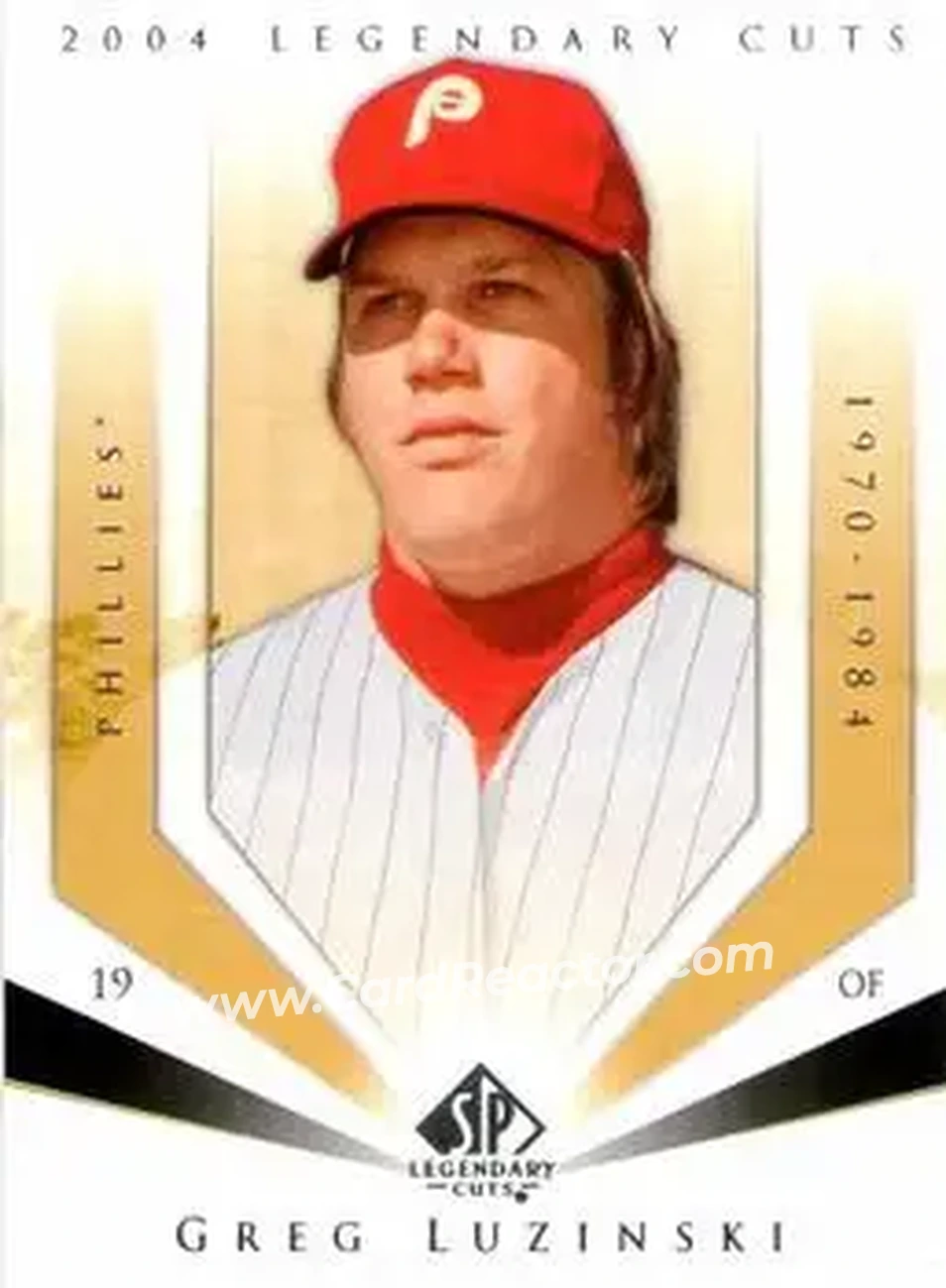 2004 SP Legendary Cuts #46 - Greg Luzinski - Philadelphia Phillies - Front