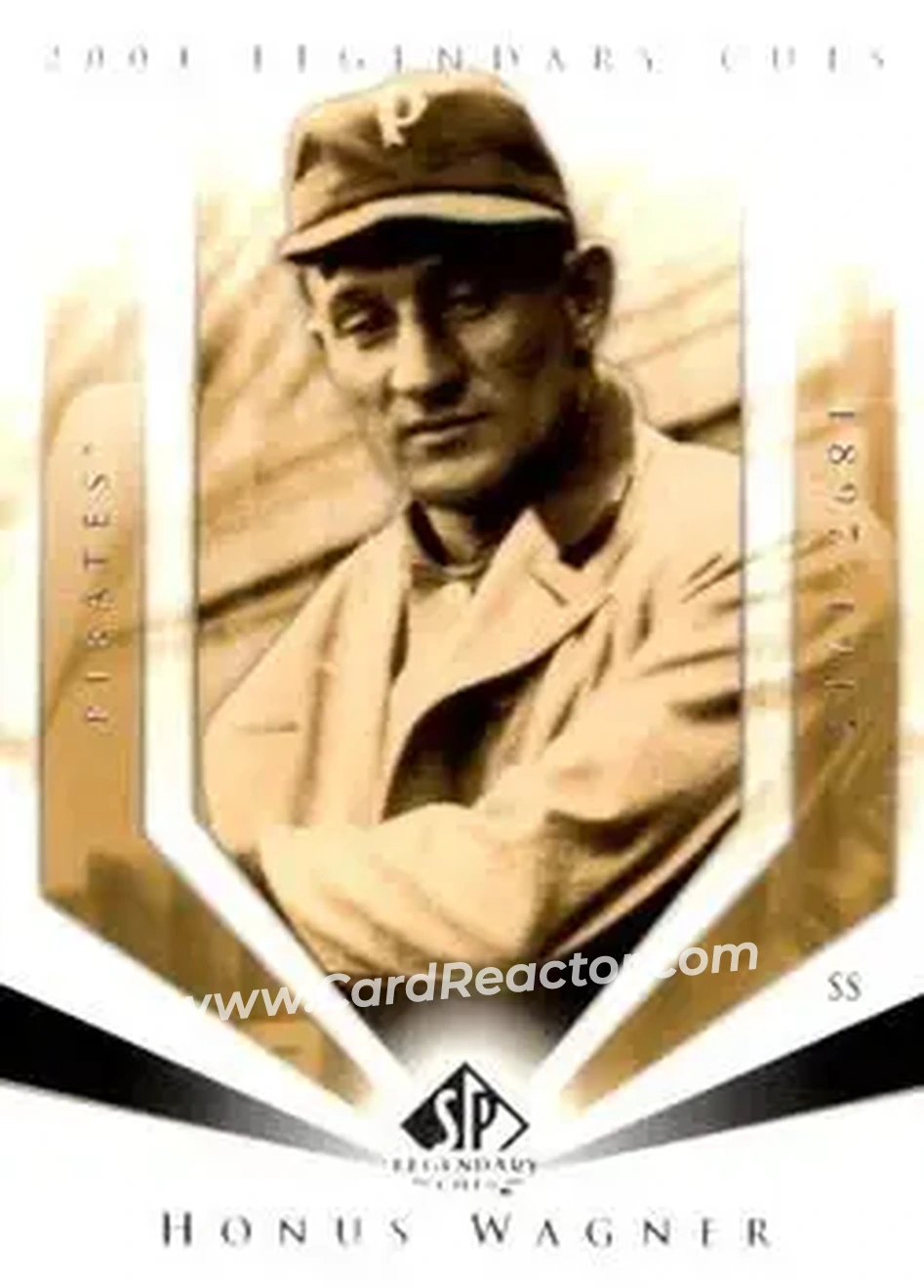 2004 SP Legendary Cuts #50 - Honus Wagner - Pittsburgh Pirates - Front 2004 SP Legendary Cuts #50 - Honus Wagner - Pittsburgh Pirates - Front