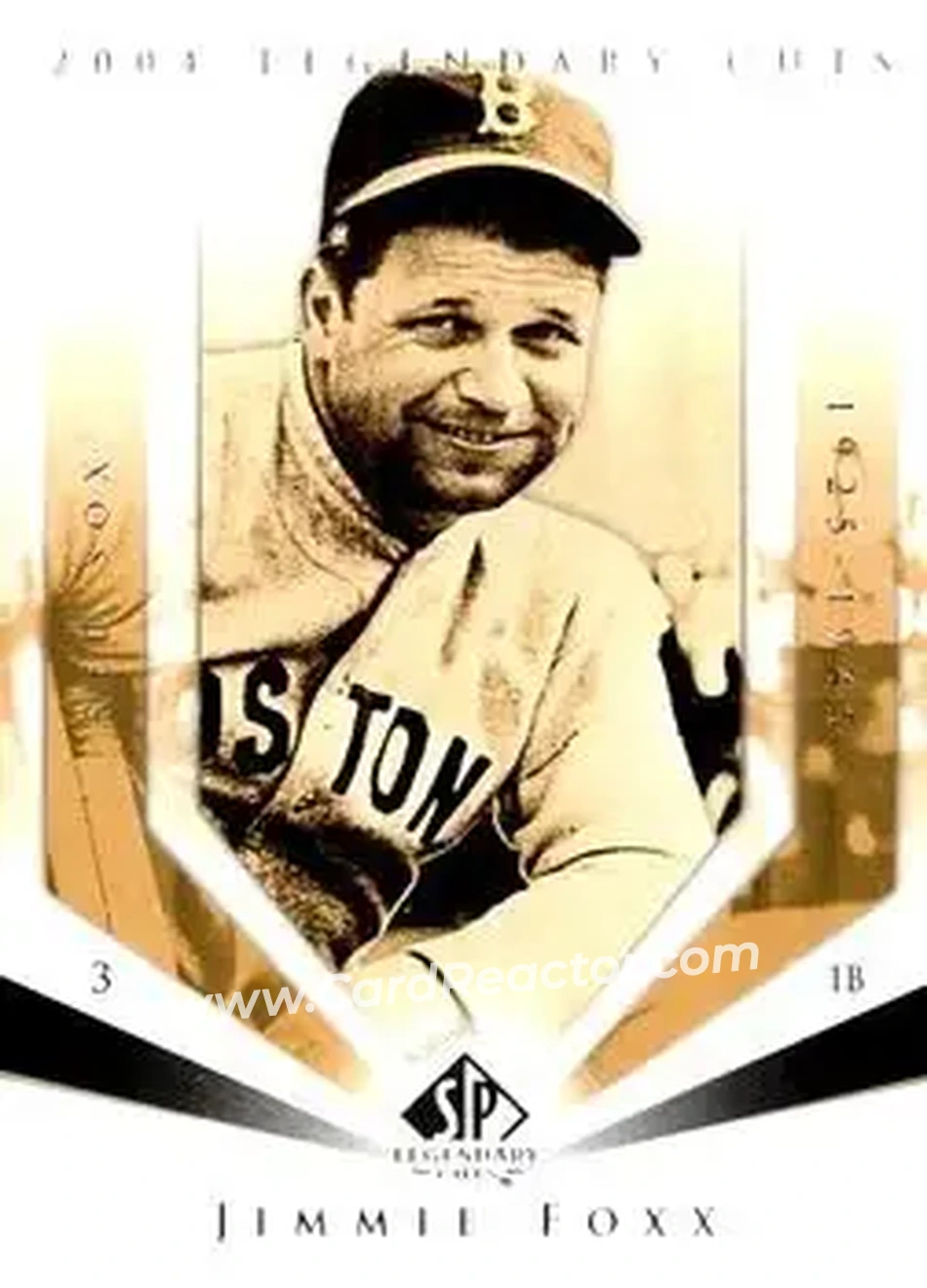 2004 SP Legendary Cuts #55 - Jimmie Foxx - Boston Red Sox - Front