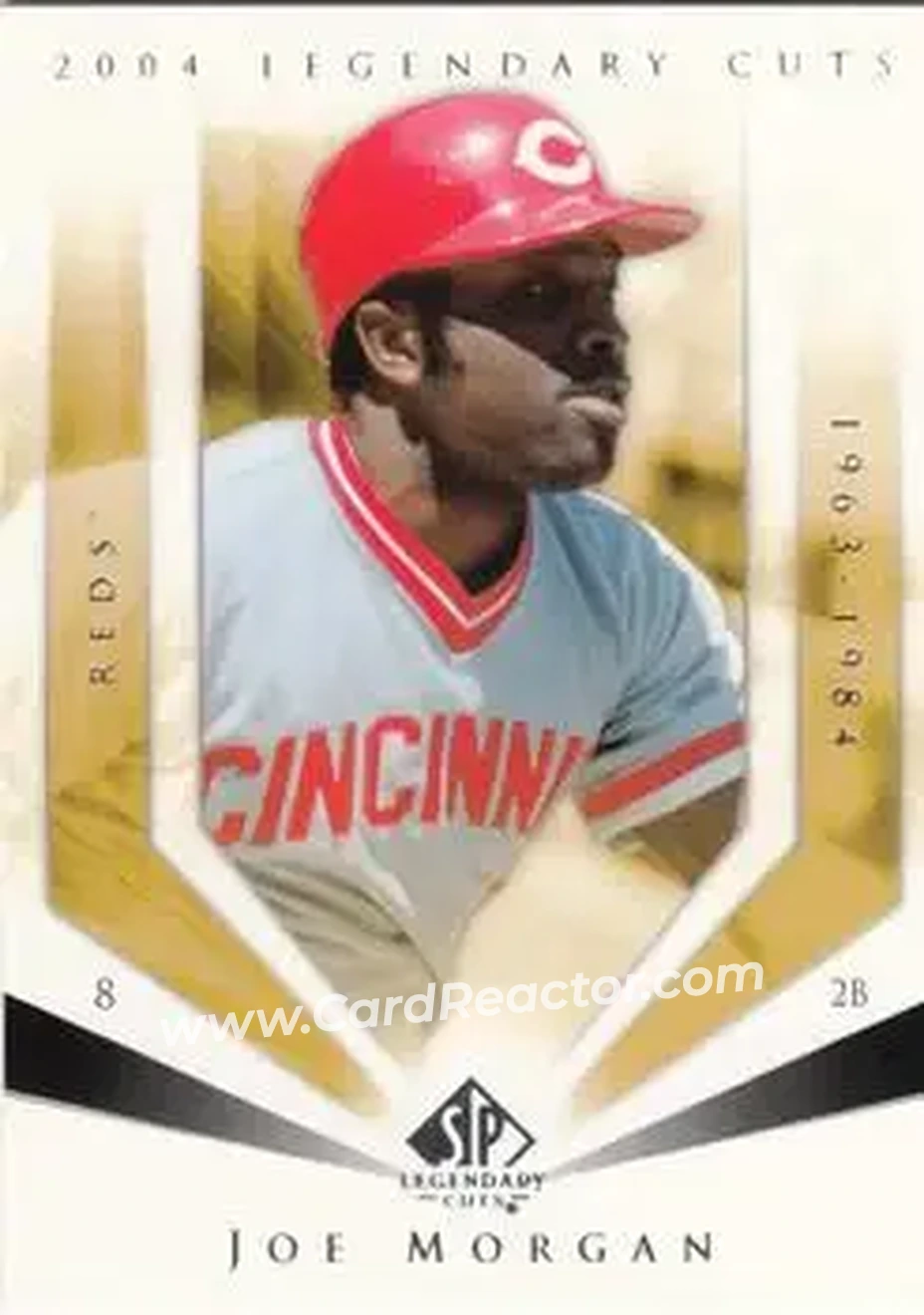 2004 SP Legendary Cuts #58 - Joe Morgan - Cincinnati Reds - Front