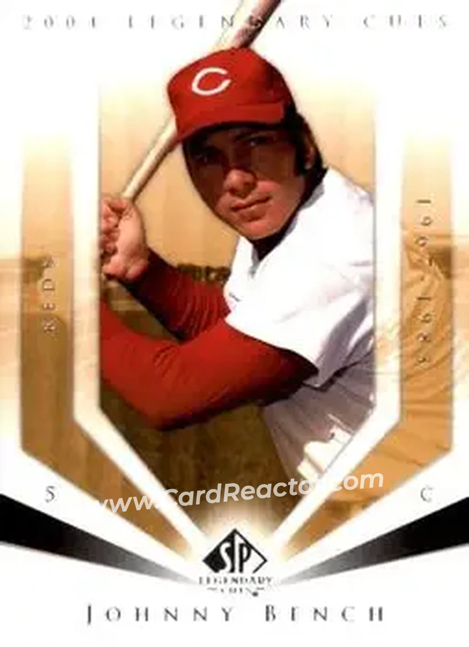 2004 SP Legendary Cuts #60 - Johnny Bench - Cincinnati Reds - Front