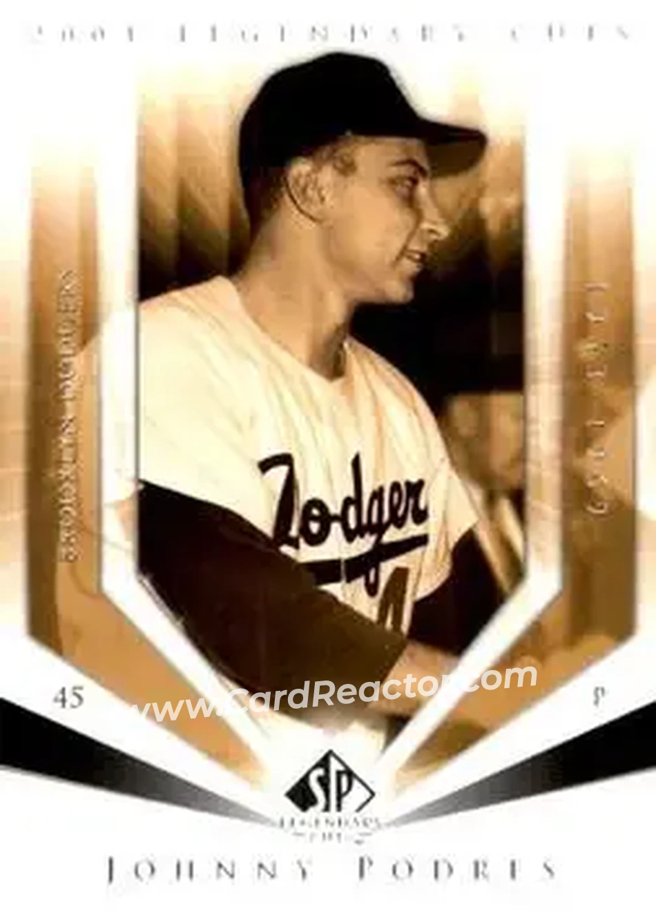 2004 SP Legendary Cuts #61 - Johnny Podres - Brooklyn Dodgers - Front