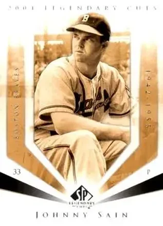 2004 SP Legendary Cuts #63 - Johnny Sain - Boston Braves