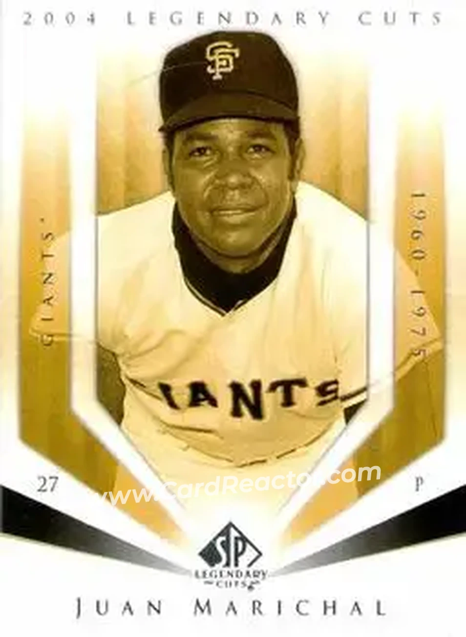 2004 SP Legendary Cuts #64 - Juan Marichal - San Francisco Giants - Front
