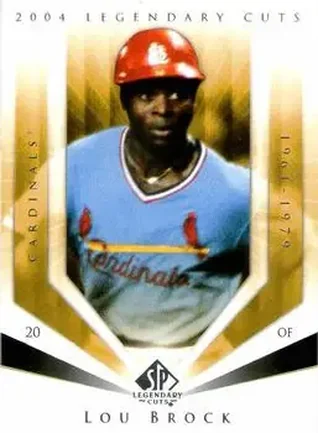 2004 SP Legendary Cuts #72 - Lou Brock - St. Louis Cardinals
