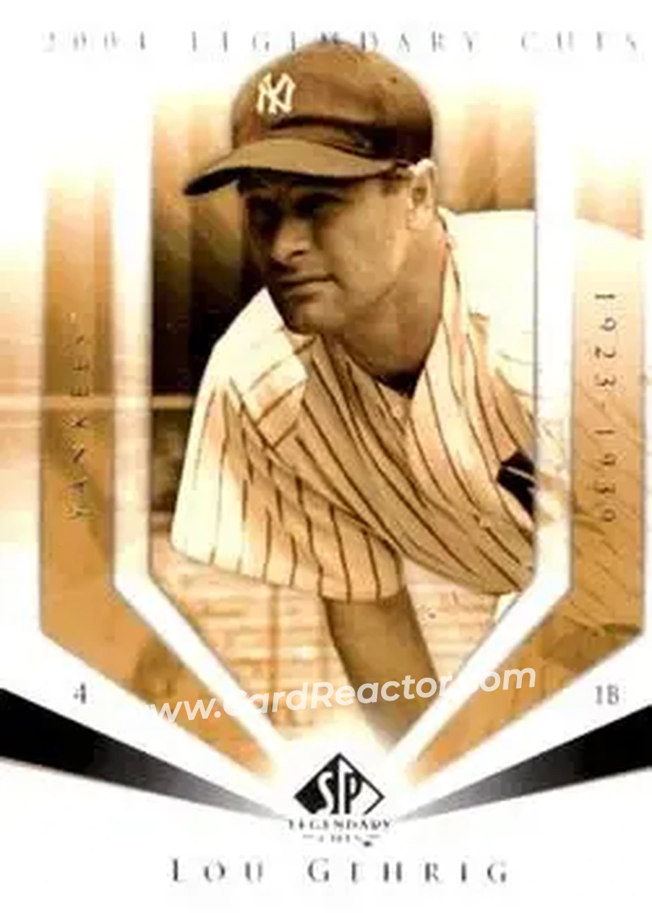 2004 SP Legendary Cuts #73 - Lou Gehrig - New York Yankees - Front