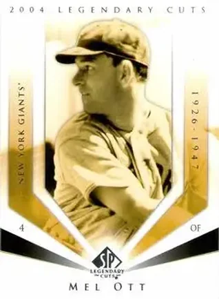 2004 SP Legendary Cuts #77 - Mel Ott - New York Giants