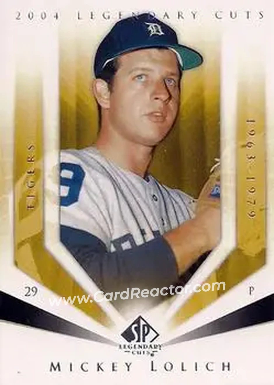 2004 SP Legendary Cuts #78 - Mickey Lolich - Detroit Tigers - Front