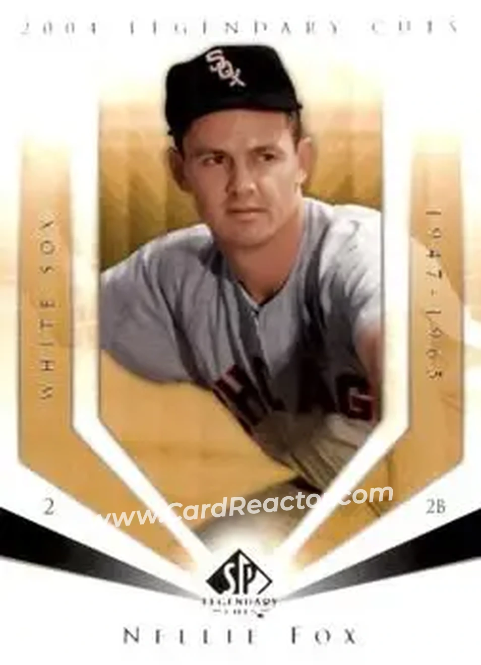 2004 SP Legendary Cuts #83 - Nelson Fox - Chicago White Sox - Front 2004 SP Legendary Cuts #83 - Nelson Fox - Chicago White Sox - Front