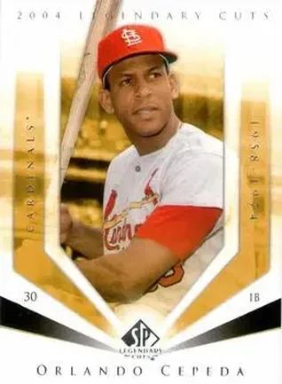 2004 SP Legendary Cuts #85 - Orlando Cepeda - St. Louis Cardinals