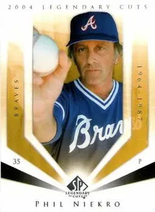 2004 SP Legendary Cuts #89 - Phil Niekro - Atlanta Braves