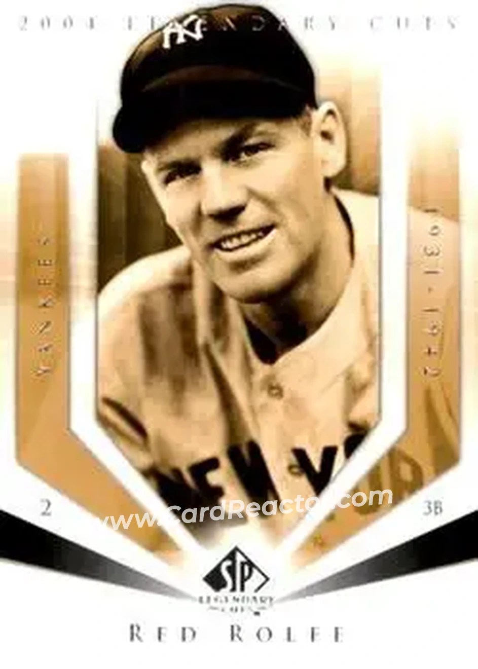 2004 SP Legendary Cuts #92 - Red Rolfe - New York Yankees - Front