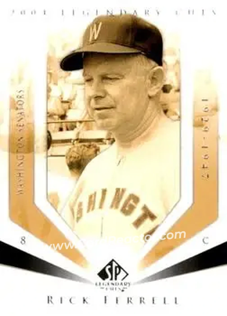2004 SP Legendary Cuts #97 - Rick Ferrell - Washington Senators - Front
